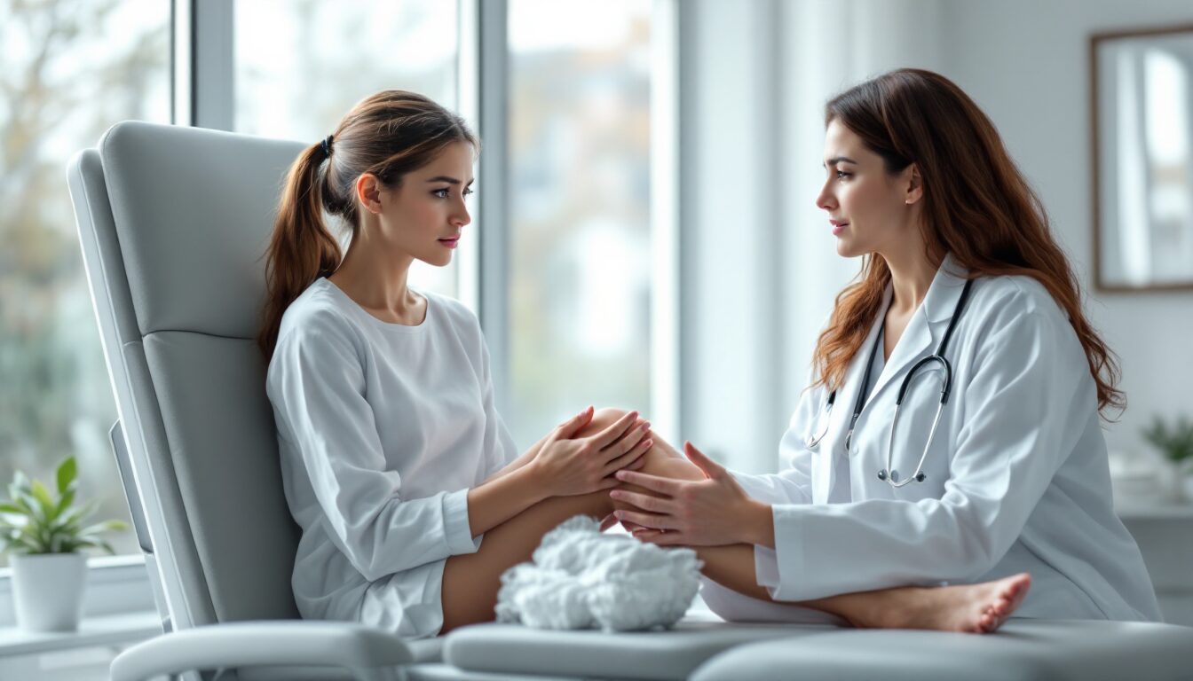 sterilet descendu dans le col