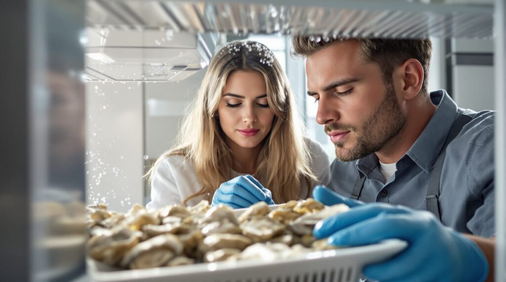 conservation huîtres ouvertes frigo
