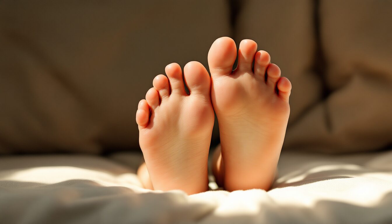 petit doigt de pied qui monte sur l'autre