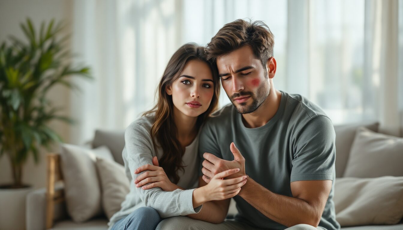 urticaire eczema stress fatigue