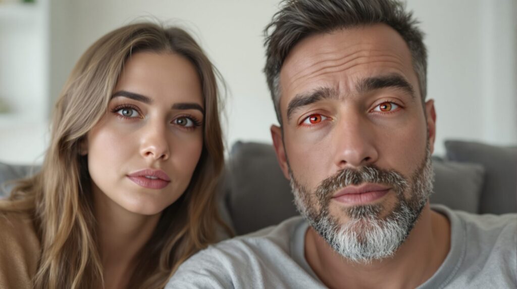 yeux rouges causes foie