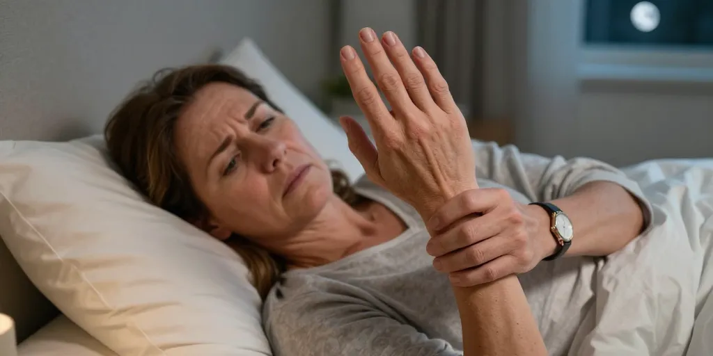 main droite engourdie la nuit