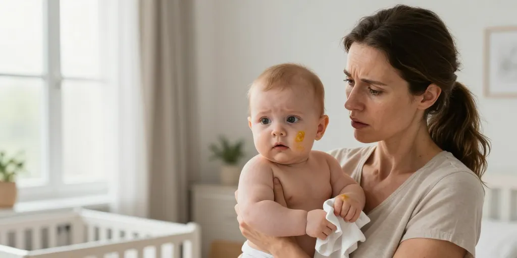 bébé vomit jaune