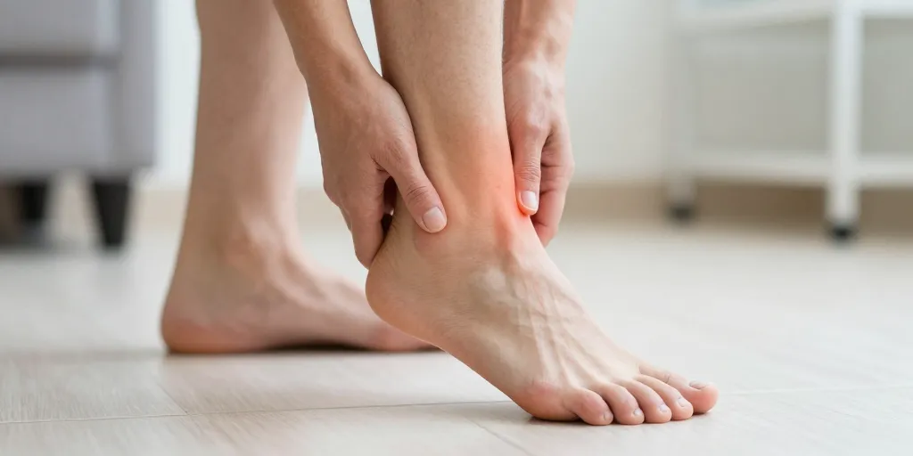 nerf douleur sur le dessus du pied en marchant